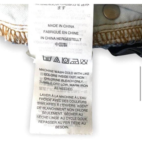 Madewell The High Rise Slim Boyjean Knee Rip Edition Size 29 Medium Wash H5863 - Picture 10 of 10